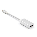 USB-C (Compatible with Thunderbolt 3) to DisplayPort DP Male to Female 4K@60Hz Adapter Converter for MacBook Pro 2015/2016, ChromeBook Pixel Silver