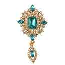 Fashion Bridal Wedding Party Crystal Rhinestone Teardrop Brooch Pin
