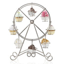 Unique 8-Cup Stainless Steel Rotating Ferris Wheel Cupcake Stand