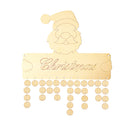 Christmas Santa Claus Celebration Planner Board Wood Reminder Hanging Plaque