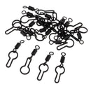 20pcs PVA Bag Swivels Flexible Copper Carp Fishing Rolling Swivel with Snap Terminal Tackle