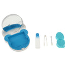 Portable Contact Lens Case Pocket Size Storage Holder Container A-5577 Blue