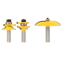 Architectural Molding Router Bit 1/2-Inch Shank Mitered Door 2 Flute Edge Molding Router Bit Set with Carbide Tipped