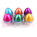 6 Pieces Crack Dinosaur Eggs Hatching Toy with Mini Dinosaur Figures Inside - B