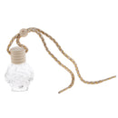 Charm Empty Glass Perfume Bottle Pendant for Car Hanging Decor Flower