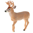 6.9 Inch Yellow White-tailed Deer Wild Animal Figurine Toy for Kids Toddlers, Kids Birthday Christmas Gift Home Desk Decor