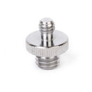 1/4" to 3/8" Male Convert Screw Adapter for Camera Tripod and Head Silver
