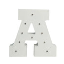 Wood LED 6'' Marquee Letter Lights Circus Style Alphabet Light Up Plaques A