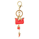 Fashion Crystal Bag Charm Pendant Key Ring Key Chain
