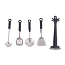 1:12 Metal Cooking Utensils Tools Doll House Miniature Kitchen Decoration