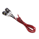Pair White LED Universal Motorcycle Car License Plate Screw Bolt Light Lamp
