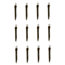 12pcs 50mm Copper Metal Chain Charm Tassel Pendant For Necklace Jewelry Charm