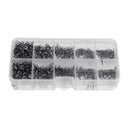 500 Pieces Stainless Steel Ball Bearing Swivels Barrel Swivel Solid Rings Fishing Connector with Fishing Tackle Box
