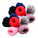 12 Piece Assorted Knitting Wool Flower for DIY Hair Accessories Yarn Hat