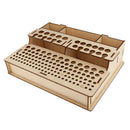 Wood Leather Craft Tools Holder Rack Stand Leather Stamp Punch Tools Storage Box Organizer