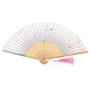 Folding Fan Sakura Wedding Favors Gradient Bamboo Chinese Hand Fan Women Lady Gift Home Wedding Decoration