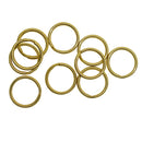 10 Pieces Round Solid Brass Split Key Ring Chain Hook Hardware Keyrings Keyschains Connector Bag Charms Clasp 20mm
