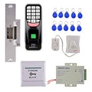 Power Supply Door Switch Fingerprint EM Card Door Access Control System Kit
