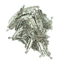 100 Pieces Charm Pendant Tibetan Metal Beads Silver Color Jewelry Making Crafts Fit Bracelet Necklace