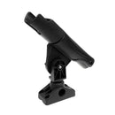 Fishing Boat Rods Holder with Mounting Base 360 Degree Adjustable Fishing Rod Racks - Black