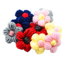 10 Pieces Wool Flower Shape DIY Findings for Clothes Handbag Hair Clip Decoration 45mm