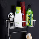 Non Rust Stainless Steel Bath Shower Suction Basket Caddy Bathroom Storage Tidy
