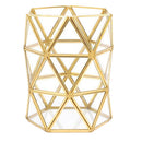 Geometric Design Cosmetic and Makeup Brush Holder Desktop Storage Organizer