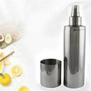 Olive Oil Dispenser Stainless Steel Oil Sprayer Vinegar Bottle for Cooking Baking Oil Sprayer Bottles, 250ml, Silver