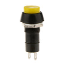 Auto Dashboard Boat SPST On-Off Push Button Horn Switch -Yellow