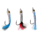 3pcs Fly Fishing Lure Fish Bait Sinking Wet Flies for Carp Bass Salmon Fishing Minow