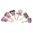 24 Pieces Football Boy Cupcake Picks Cake Toppers Party Favors Decoration