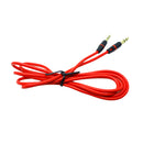 3.5mm Male To Male Stereo Auxiliary Aux Cable Red