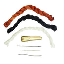 7 Pcs/Set Copper Handle Sewing Awl With 3 Needles for Shoe Handmade Repair