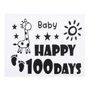 Happy 100 Days Vinyl Stickers for Bobo Clear Balloon DIY Sticker Baby Shower