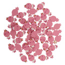 50Pcs Cartoon Rabbit Shape Wooden Pieces For Kid DIY Craft Toys Scrapbooking