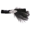 1920s Great Gatsby Plume Feather Headband Wedding Ascot Race Headdress
