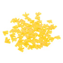 Set of 60 Pieces Plastic Board Game Counters with Plane Shape Numeracy Teaching Educational Material DIY Kids Toy Gift Yellow