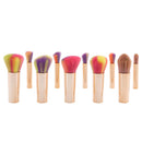 10pcs Fashion Portable Loose Powder Makeup Brushes Set Foundation Eyeshadow Contour Tools