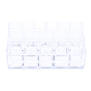 16 Spaces Clear Acrylic Lipstick Organizer Display Stand Cosmetic Makeup Case for Lip Gloss & Brushes