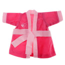 Lovely Night-Robe Bathrobe Pajamas Decor Rose Red for 16inch Salon Doll Accessories