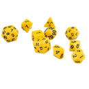 10pcs/Set TRPG Games Dungeons & Dragons D4-D30 Multi-Sided Dice Yellow