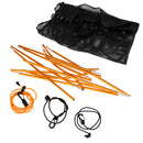 Heavy Duty Single Kayak Canoe MESH Sun Shade Awning Canopy DIY Set - Black