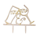 Weddiing Drinking Cup mr mrs Wedding Engagement Party Wood Cake Topper