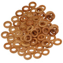 100pcs 13mm Small Wooden Rings Unfinished Wood Toss Rings Hoops DIY Crafts