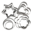 1 Set 12pcs Stainless Steel Cookie Cutter Cookie Molds for Baking Pastry