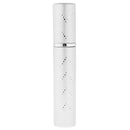 10ml Empty Glass Portable Perfume Fragrance Spray Bottle Atomizer Scent Refillable Travel Gift Collectable Silver