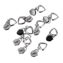 10pcs Heart Zip Puller/Zipper Pull Sliders Head Zipper Replacement Kit