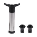 Set of Stainless Steel Wine Bottle Vacuum Saver Sealer Preserver Pump with 2 Stoppers Barware Corks