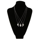 Best Friends Forever Heart Pendant Chain Friendship Necklace Friend Necklace