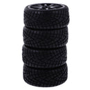 Pack of 4 Rubber Tyre Tyres Tires Wheel Rim Hex 12mm Fits for 1/10 RC Remote Controlled Racing Car 910B-8001